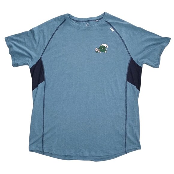 Tasc Performance Technology Tulane Green Wave NCAA Bamboo T-Shirt Mens XXL Blue - Picture 1 of 12